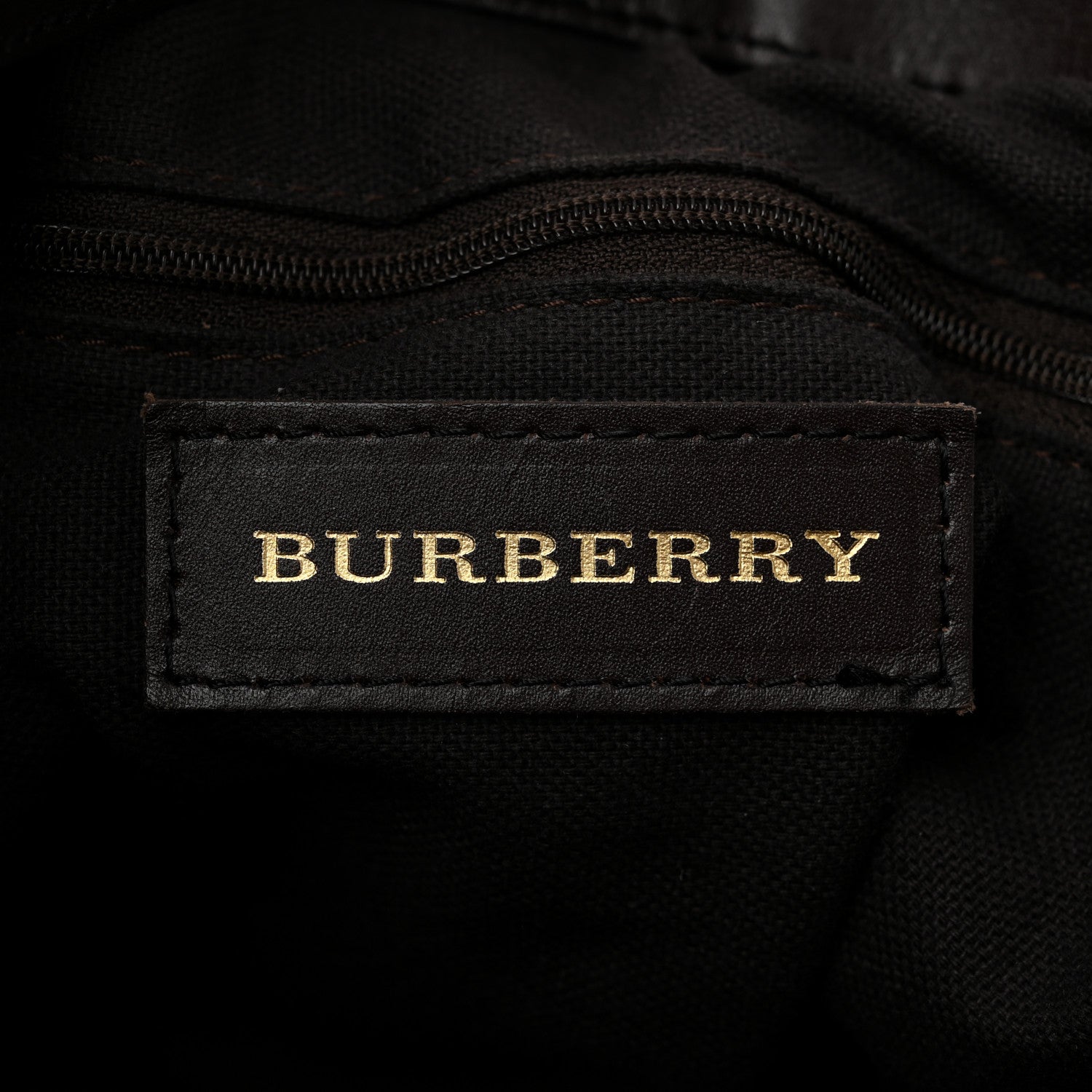 Burberry Haymarket Check Medium Golderton Tote Chocolate 7 of 13