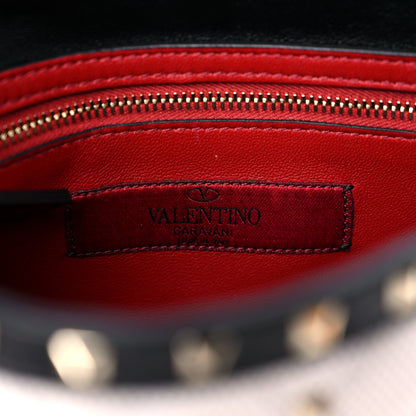 Valentino Garavani Canvas Medium Rockstud Spike Shoulder Bag Ivory 6 of 13