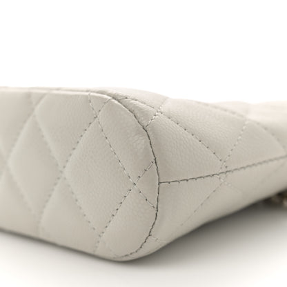 Chanel Caviar Quilted Classic Clutch With Chain Light Grey 10 of 13