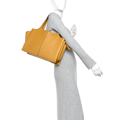 Celine Supple Natural Calfskin Medium Tri-Fold Bag Ocre 2 of 13