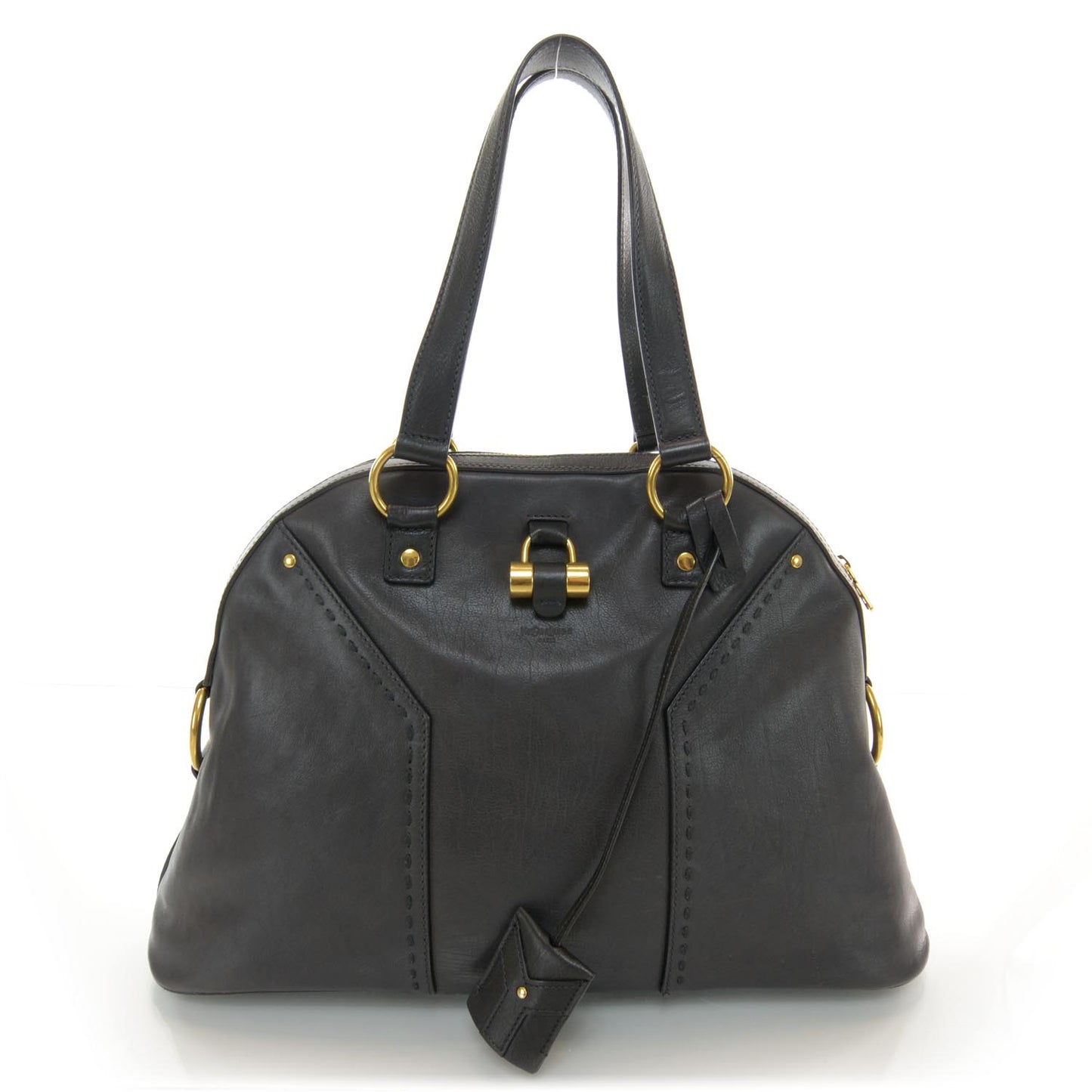 Leather Large Muse Gray
