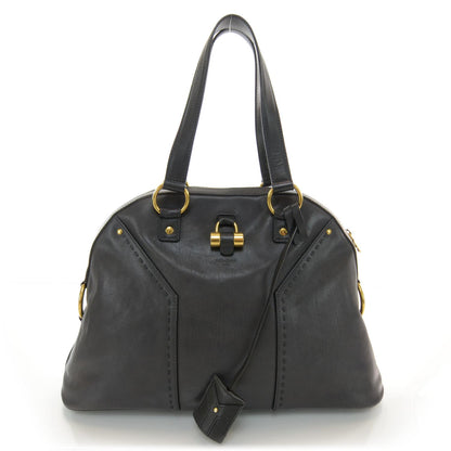Saint Laurent Leather Large Muse Gray 1 of 7