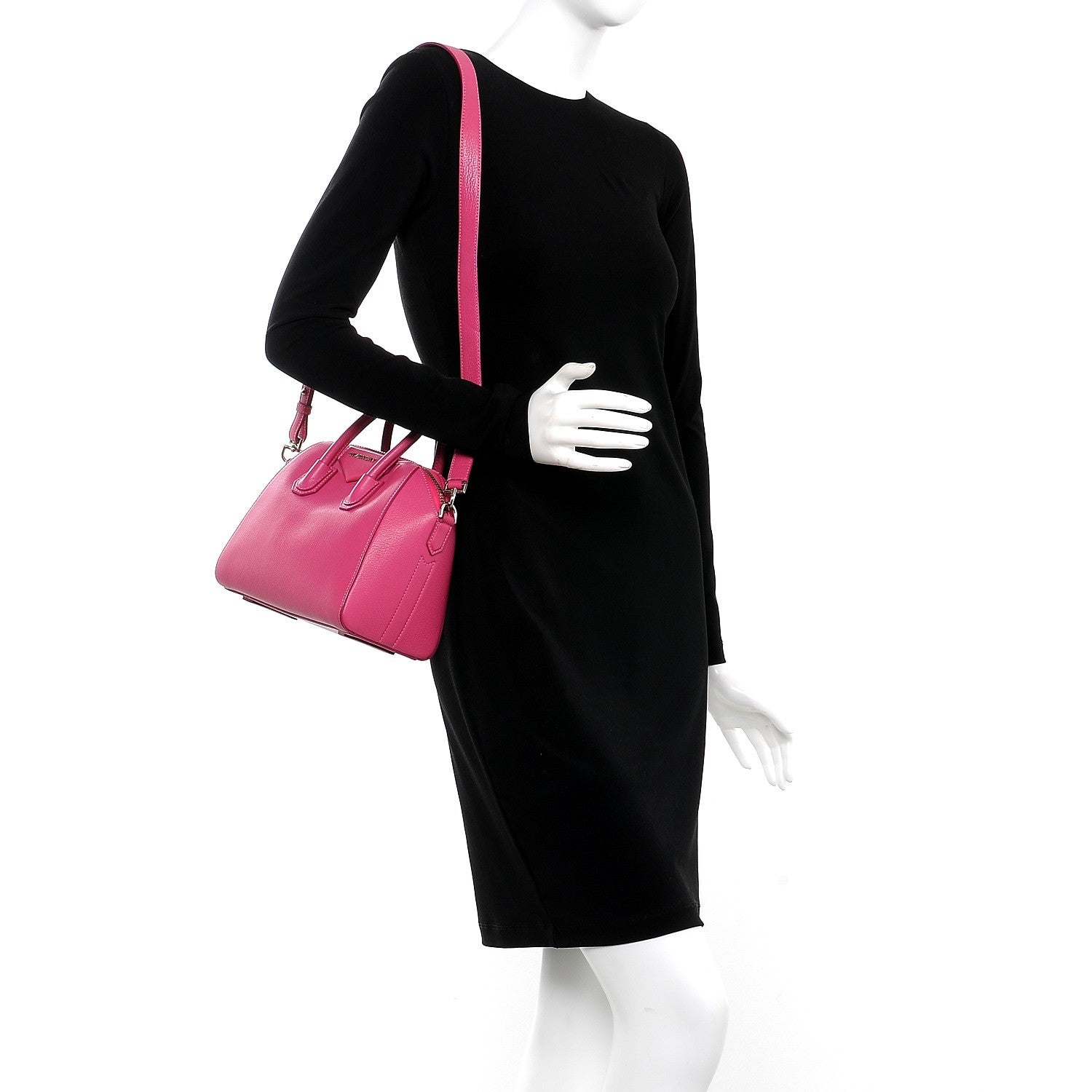 Givenchy Sugar Goatskin Mini Antigona Fushia 2 of 8