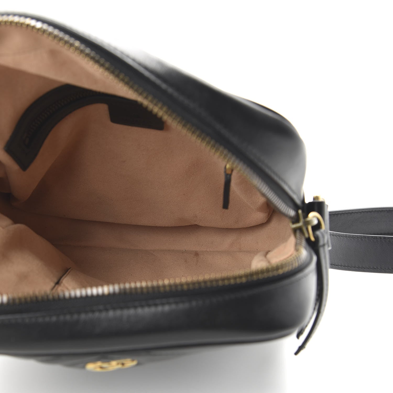 Gucci Calfskin Matelasse GG Marmont Travel Bag Black 5 of 10