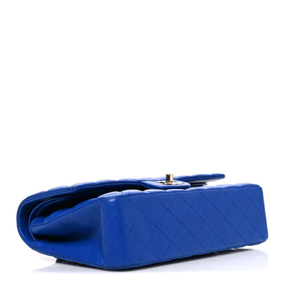 Chanel Lambskin Quilted Medium Double Flap Blue 4 of 10