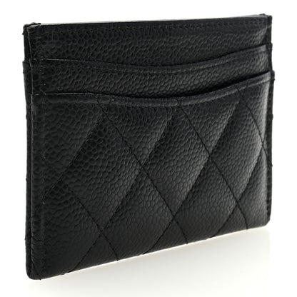 Chanel Caviar Quilted Card Holder Black 3 of 7