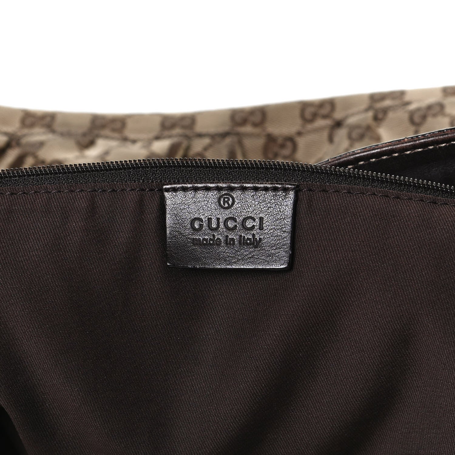 Gucci Monogram Large D Gold Hobo Dark Brown 6 of 21