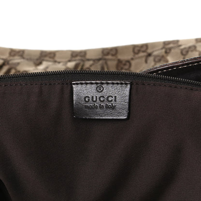 Gucci Monogram Large D Gold Hobo Dark Brown 6 of 21