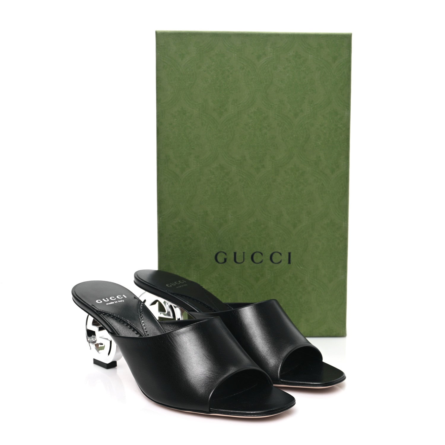 Gucci Malaga Kid Interlocking G Sandals 39 Black 9 of 9