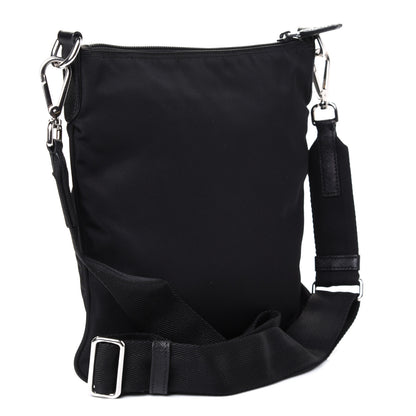 Prada Nylon Saffiano Flat Messenger Bag Black 4 of 8