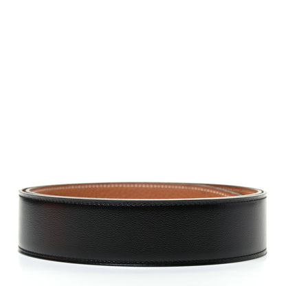Hermes Box Togo 32mm Belt Strap 90 Black Gold 2 of 6