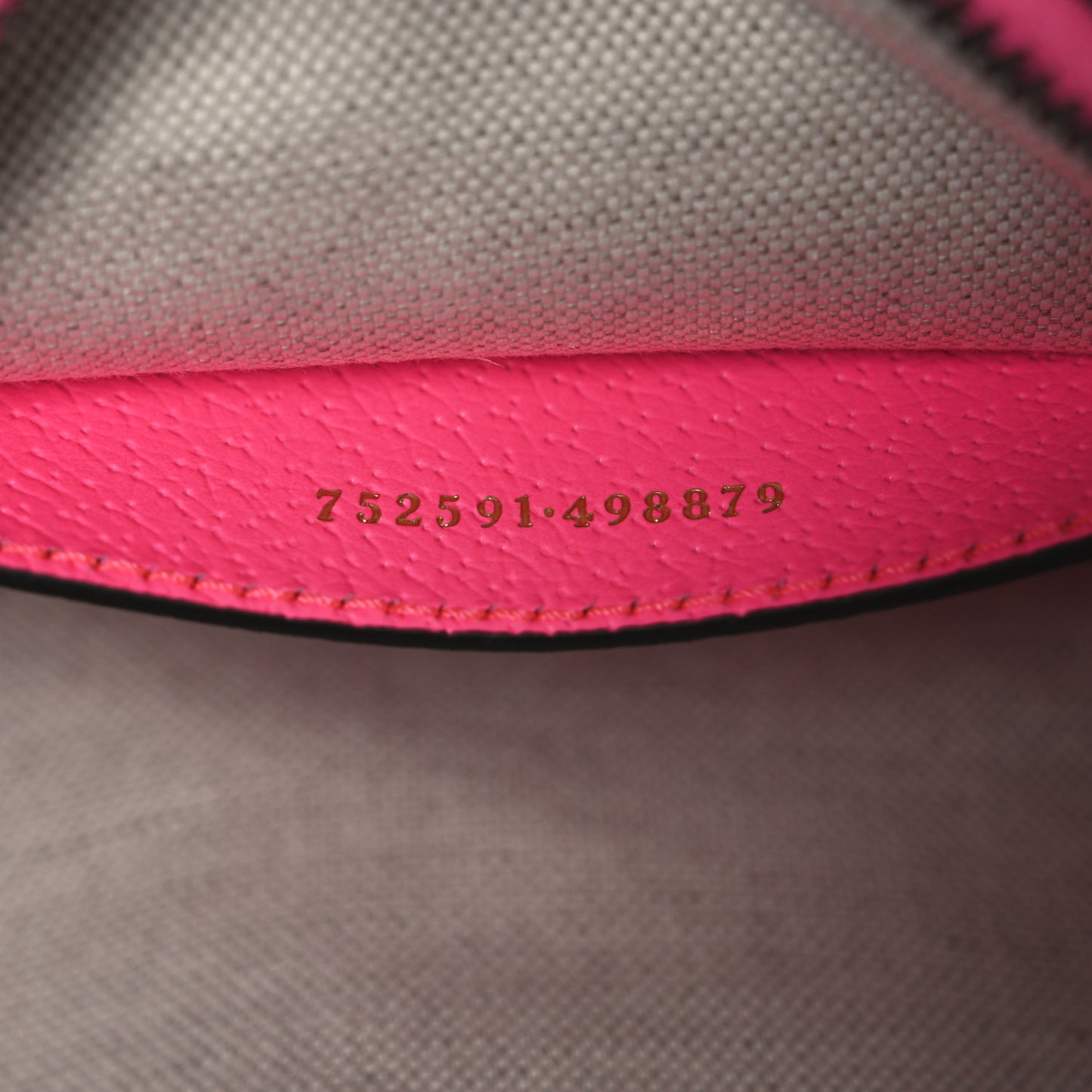 GG Supreme Monogram Textured Dollar Calfskin Web Ophidia Small Crossbody Bag Beige Ebony Fuchsia