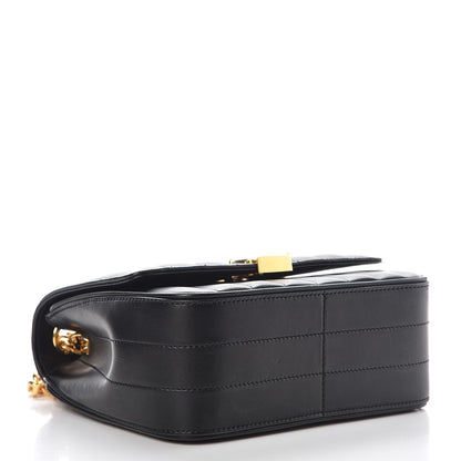 Saint Laurent Lambskin Matelasse Monogram Medium Vicky Chain Bag Black 4 of 8