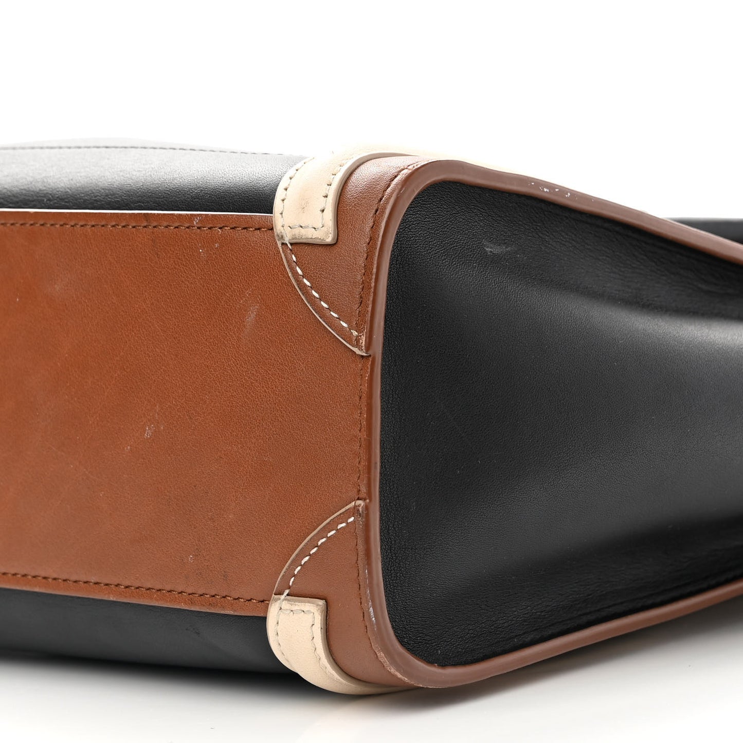 Smooth Calfskin Nano Tri-Color Luggage Multicolor