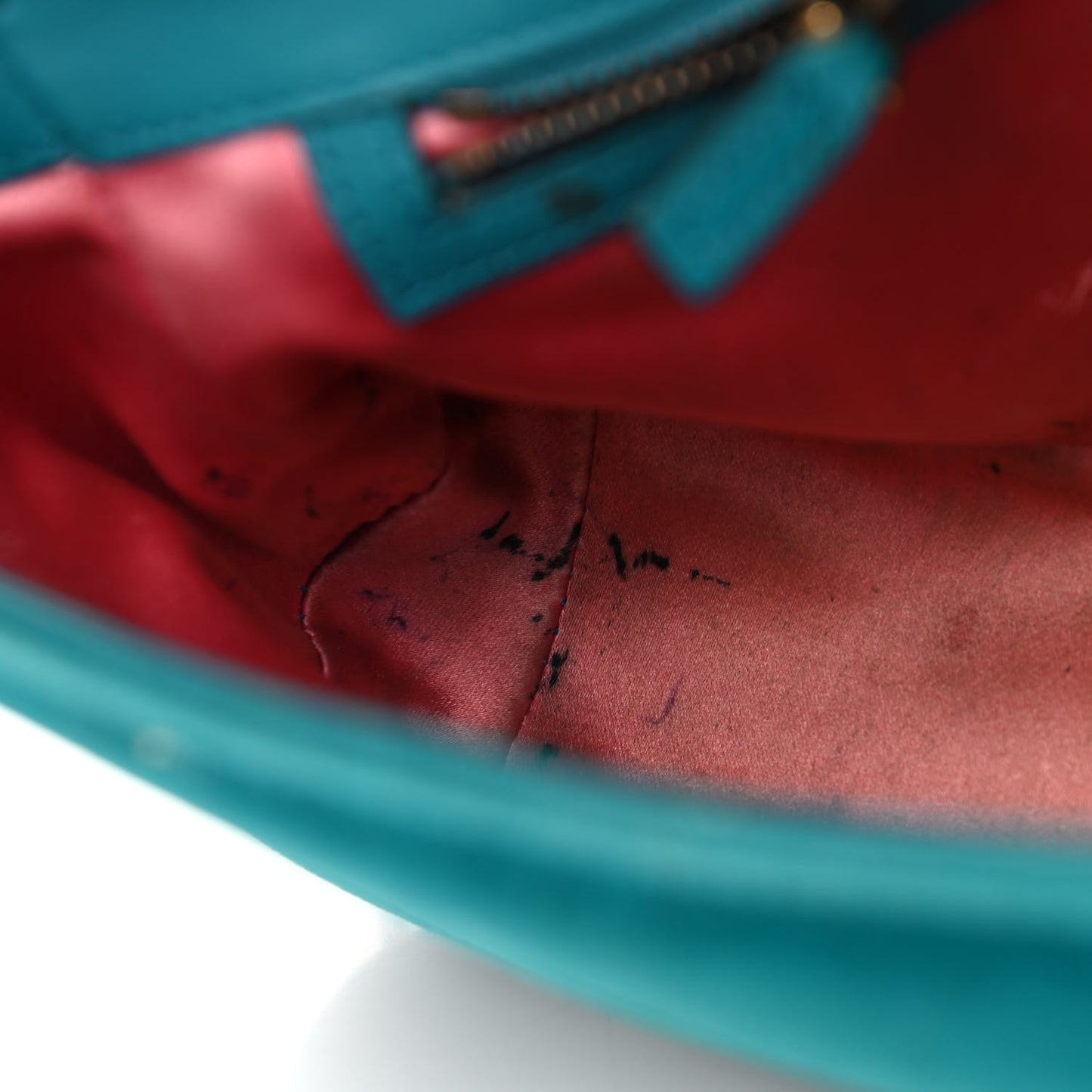 Velvet Matelasse Small GG Marmont Shoulder Bag Pavone Cyan