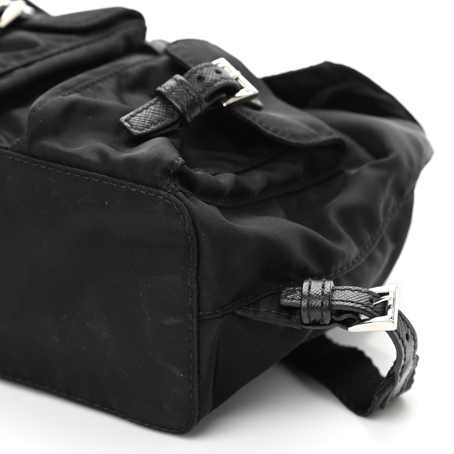 Nylon Vela Mini Crossbody Backpack Black