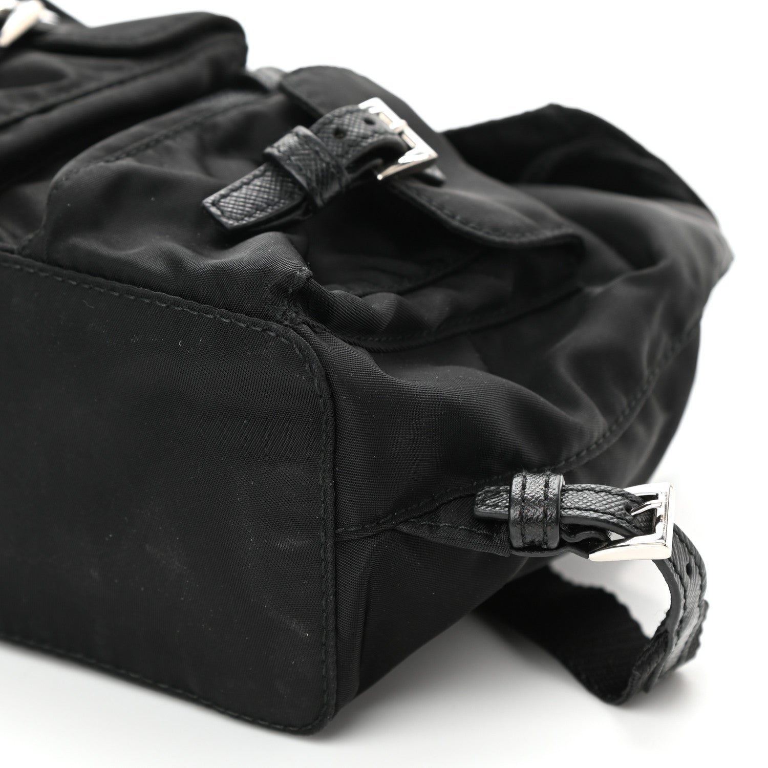 Prada Nylon Vela Mini Crossbody Backpack Black 8 of 8