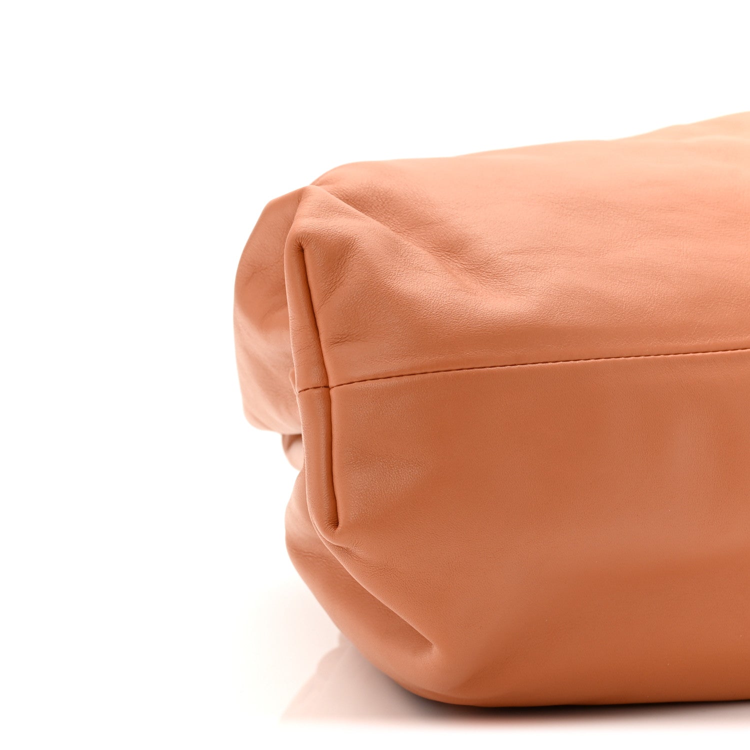 Bottega Veneta Smooth Butter Calf The Pouch Oversized Clutch Clay 9 of 10