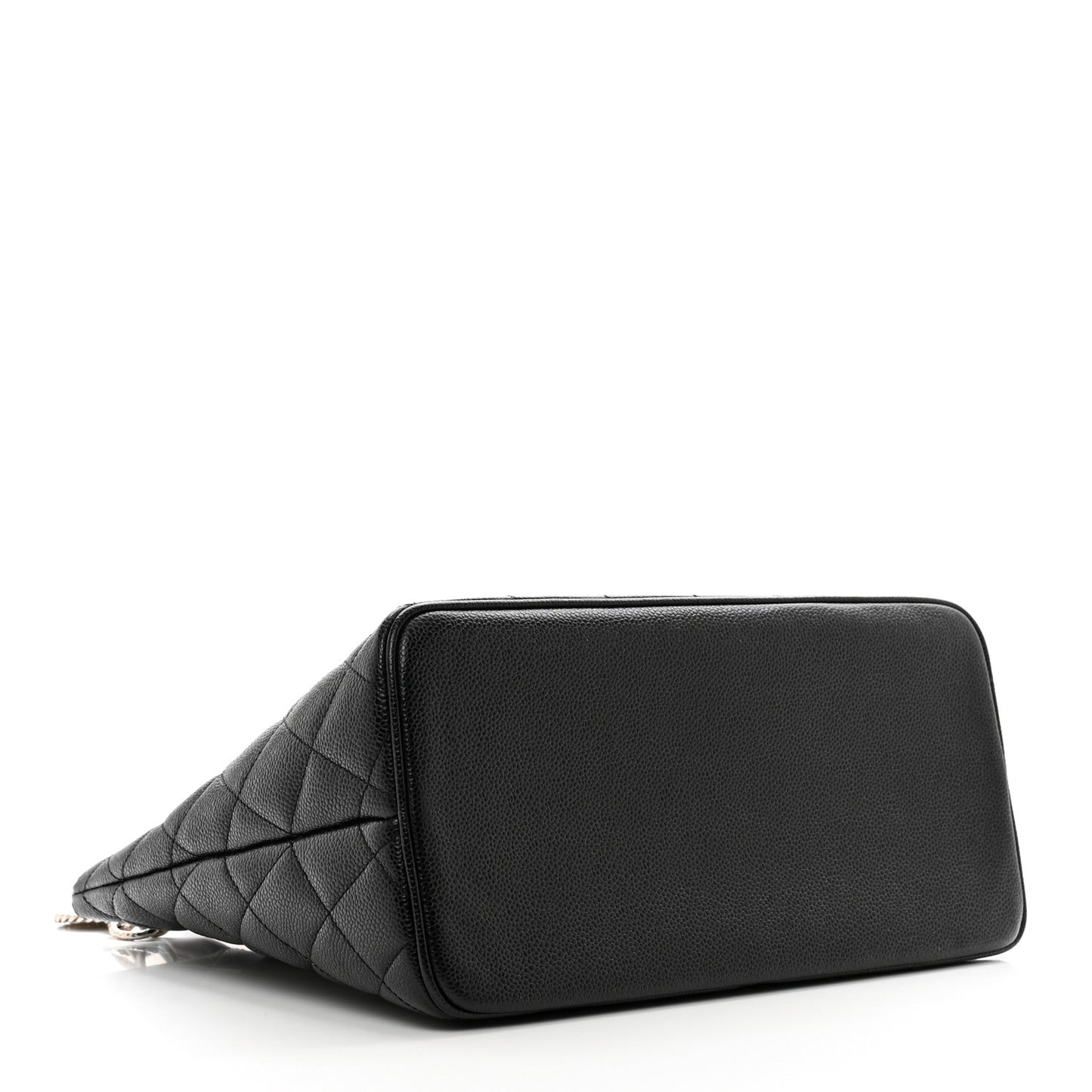 Caviar Quilted Medallion Tote Black