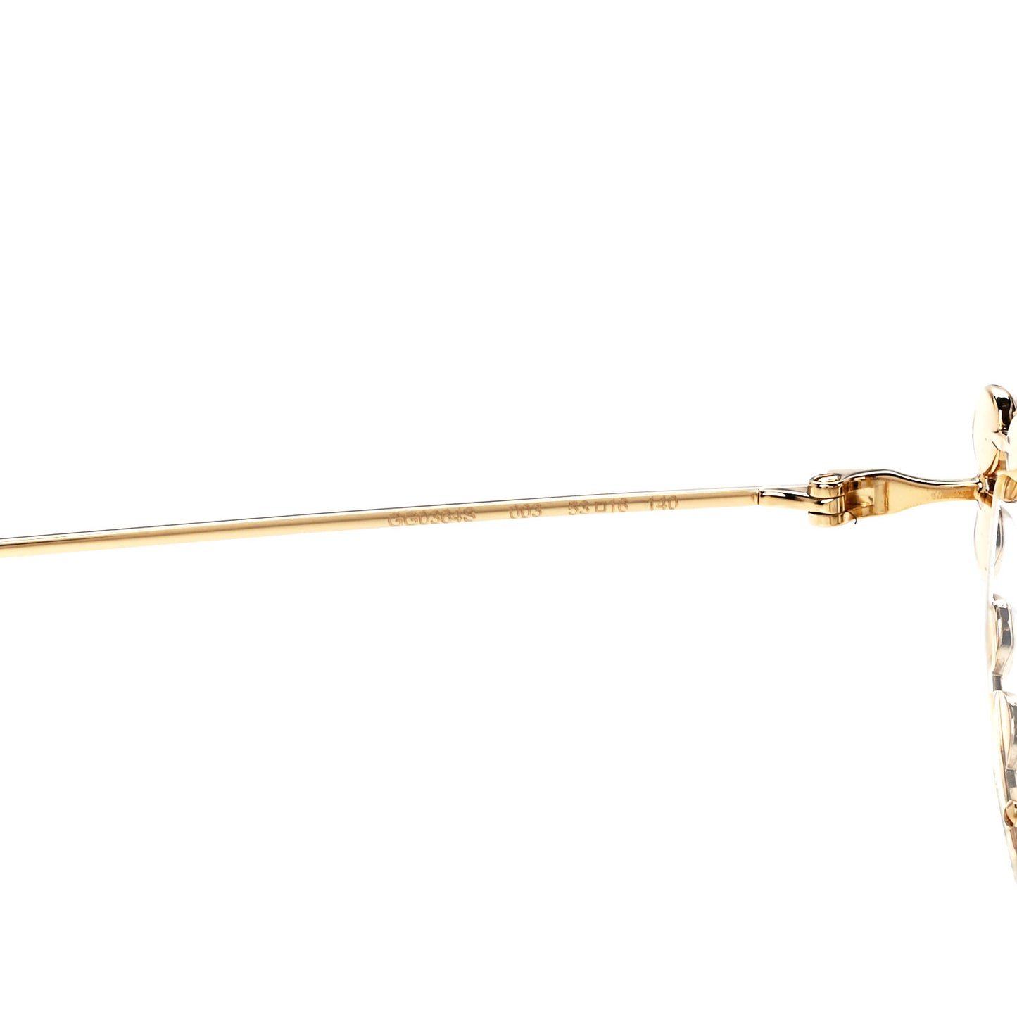 Metal Pearl Cat Eye Sunglasses GG0364S Gold