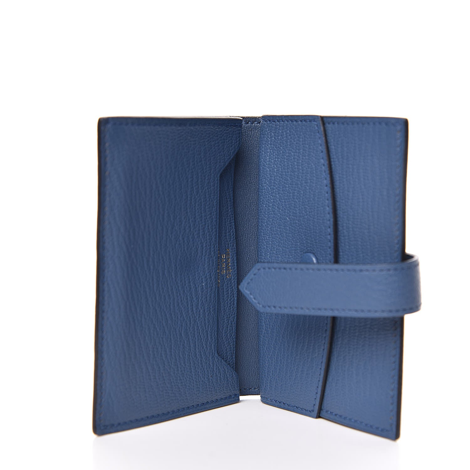 Hermes Chevre Mysore Mini Bearn Wallet Bleu Agate 5 of 8