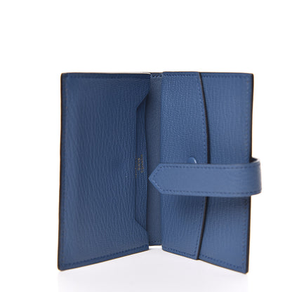 Hermes Chevre Mysore Mini Bearn Wallet Bleu Agate 5 of 8