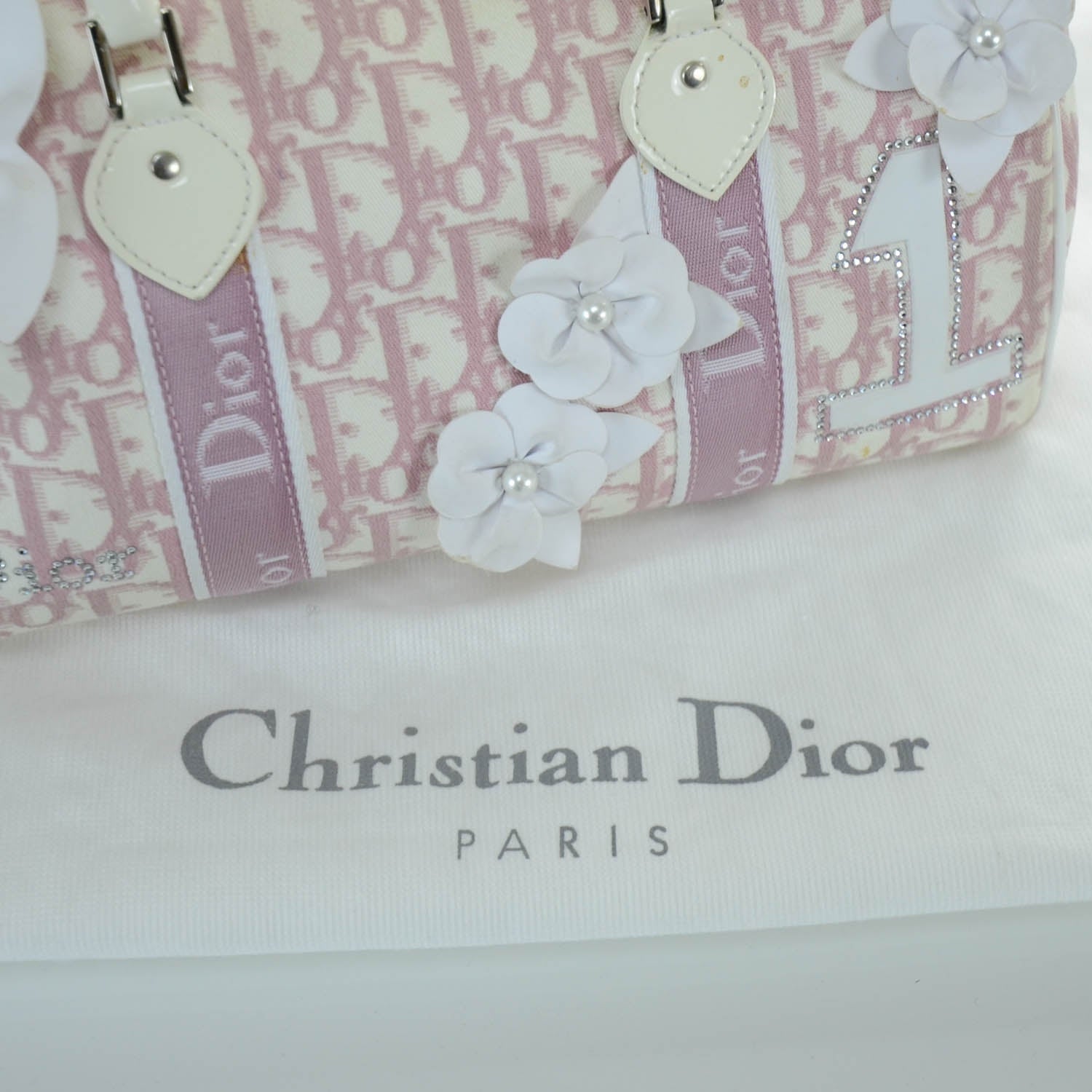 Christian Dior Monogram Girly Boston Pink 7 of 10