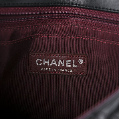 Chanel Patent Quilted Secret Label Medium Flap Black 6 of 10