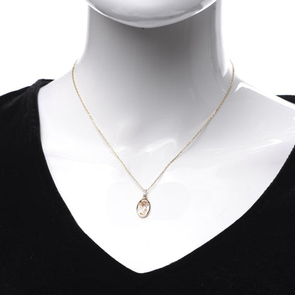 Cartier 18K Pink Gold Diamond Logo Pendant Necklace 2 of 7