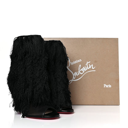 Christian Louboutin Rete Nappa Zaza Twist 100 Booties 38.5 Black 7 of 7