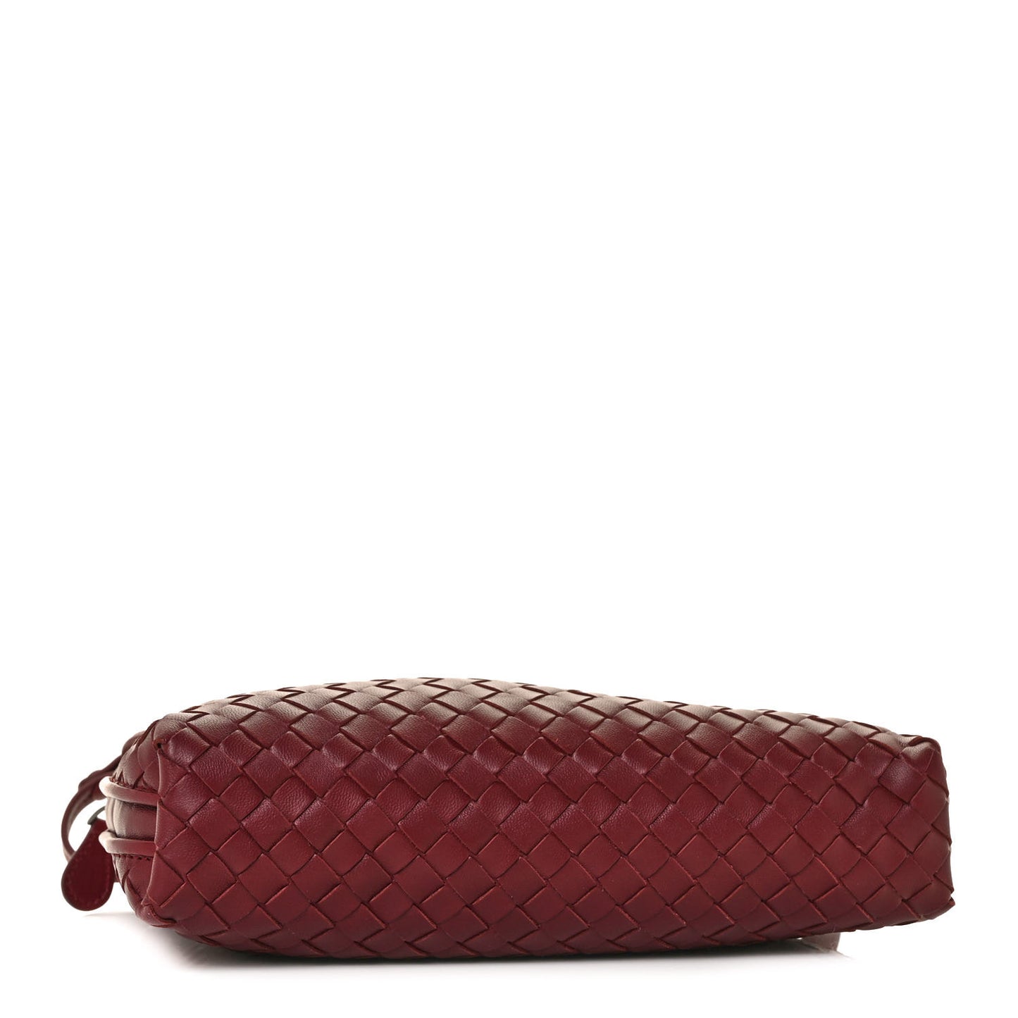Nappa Intrecciato Pillow Crossbody Messenger Dark Red