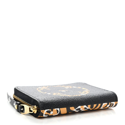 Louis Vuitton Monogram Giant Jungle Zippy Coin Purse Black 4 of 8