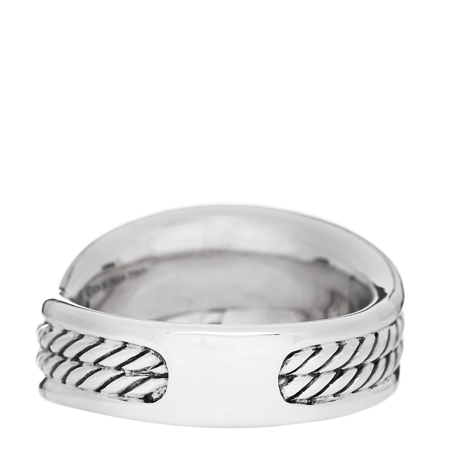 Sterling Silver 18K Yellow Gold 13mm Origami Ring 57 8