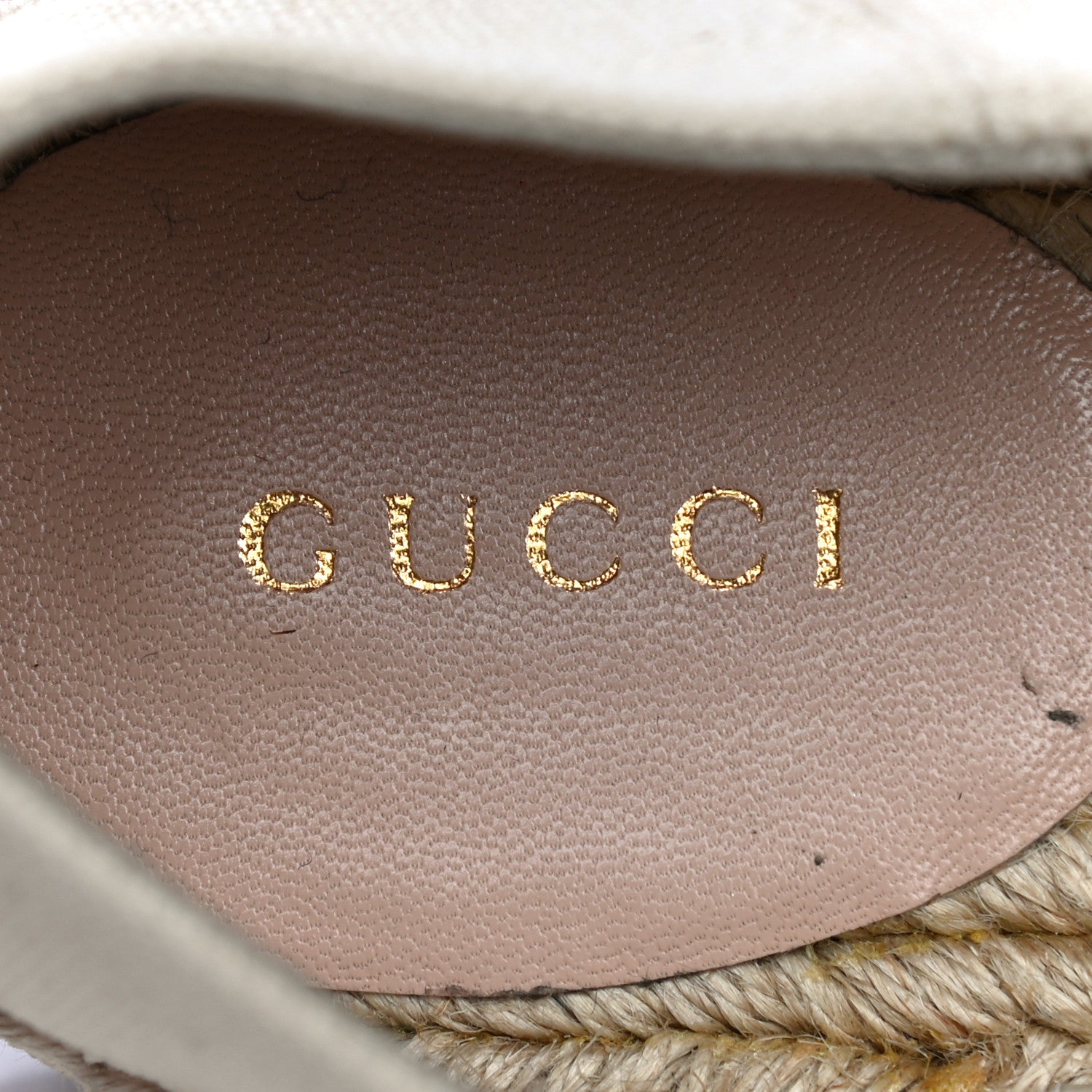 Gucci Canvas Logo Lace-Up Platform Espadrilles 40 Greggio Grege 12 of 13