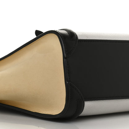 Celine Grained Baby Calfskin Nubuck Nano Tri-Color Luggage White 8 of 9