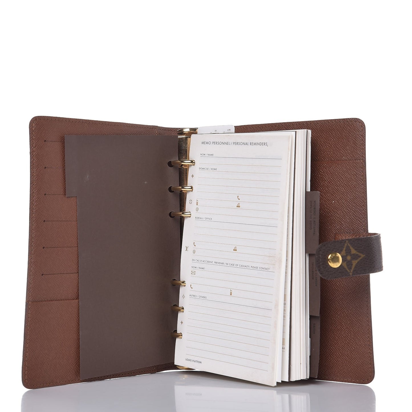 Monogram Medium Ring Agenda Cover