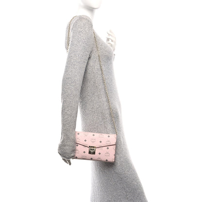 MCM Visetos Medium Patricia Wallet On Chain Soft Pink 2 of 10