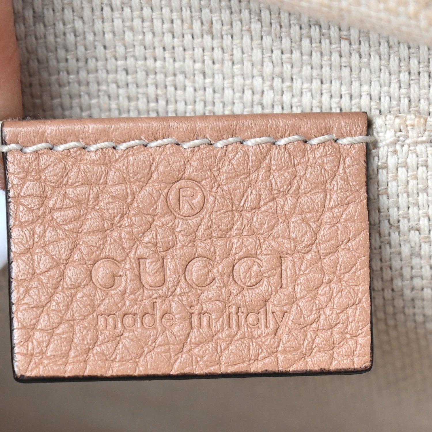 Gucci Pebbled Calfskin Small Soho Disco Bag Rose Beige 6 of 10