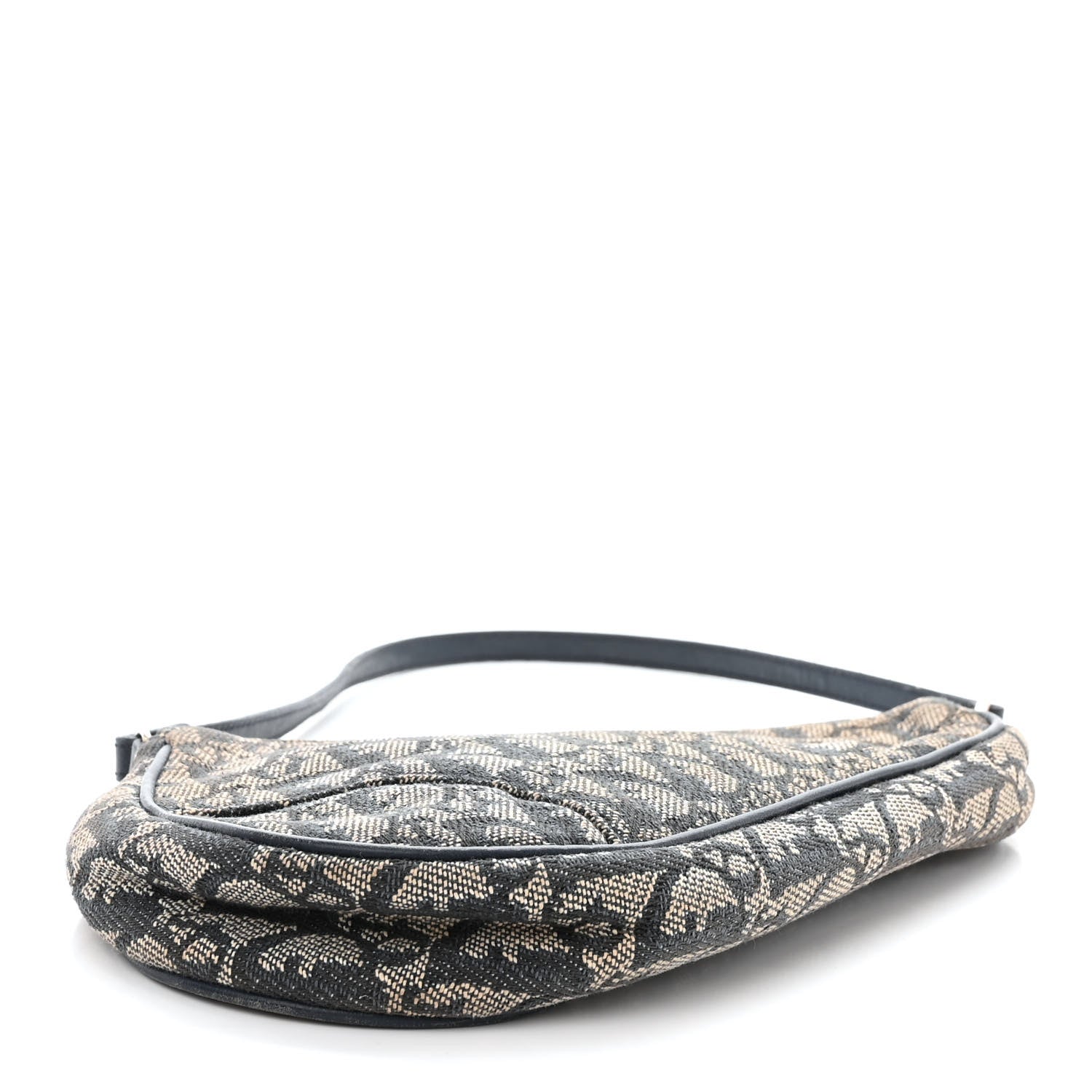 Christian Dior Monogram Mini Saddle Pochette Navy 4 of 13