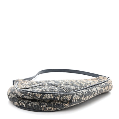 Christian Dior Monogram Mini Saddle Pochette Navy 4 of 13