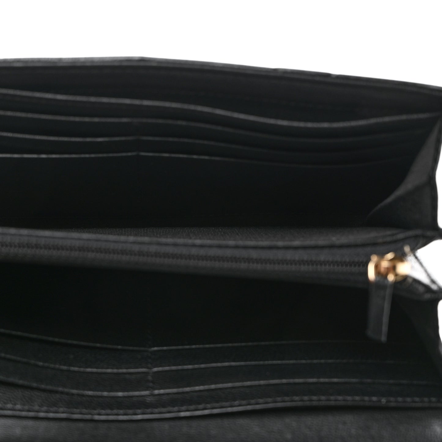 Lambskin Quilted Chanel 19 Flap Wallet Black