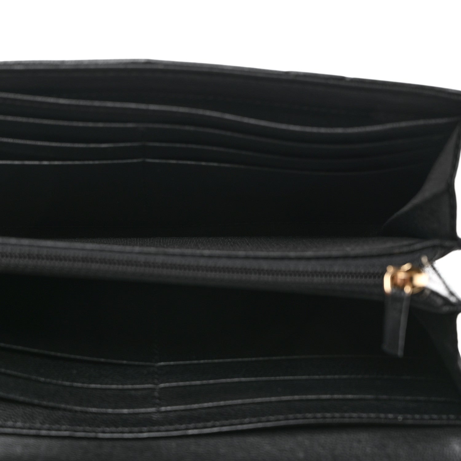 Chanel Lambskin Quilted Chanel 19 Flap Wallet Black 6 of 9