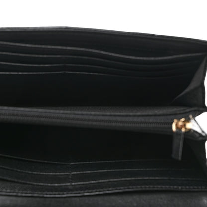 Chanel Lambskin Quilted Chanel 19 Flap Wallet Black 6 of 9