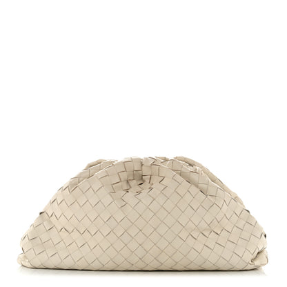 Bottega Veneta Nappa Maxi Intrecciato The Pouch Oversized Clutch Plaster 1 of 12