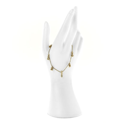 Chanel Crystal Charm CC Bracelet Gold 4 of 4