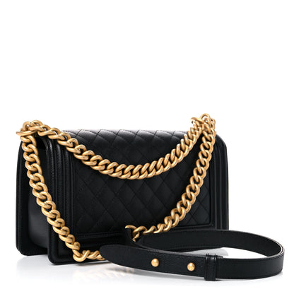 Chanel Caviar Quilted Medium Boy Flap Black 3 of 10