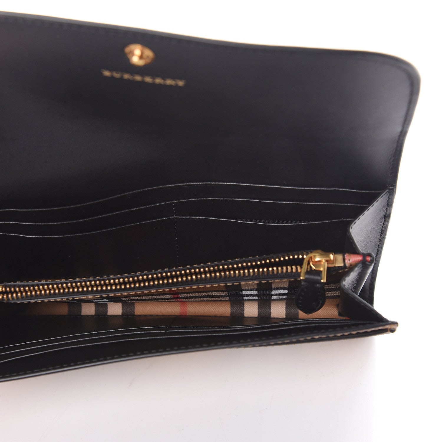 Burberry Vintage Check Henley Wallet Black 5 of 6