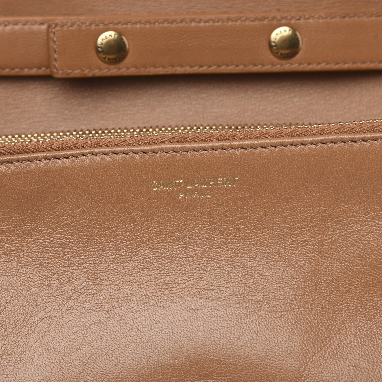 Saint Laurent Lambskin Diamond Quilted Angie Chain Bag Tan 8 of 13