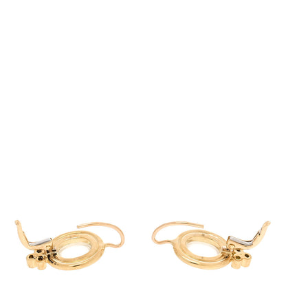 Temple St. Clair 18K Yellow Gold Diamond Blue Moonstone Classic Temple Drop Earrings 3 of 4