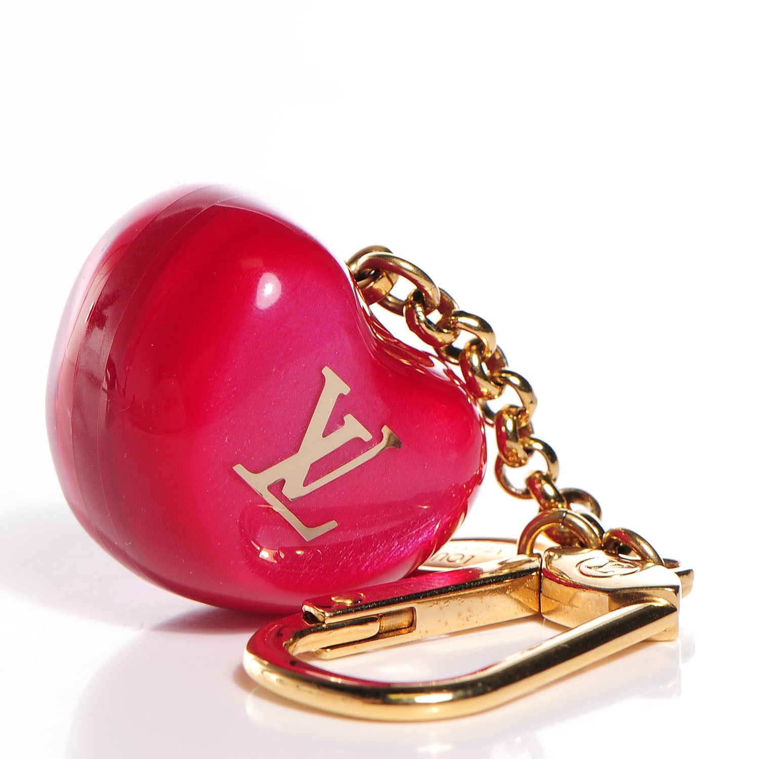 Louis Vuitton Pomme Bag Charm Key Holder Fuchsia 3 of 4